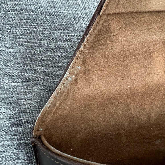 Fossil Vintage Brown Leather Glasses Sunglasses Case Half Moon 80s 90s Classic - Picture 10 of 13